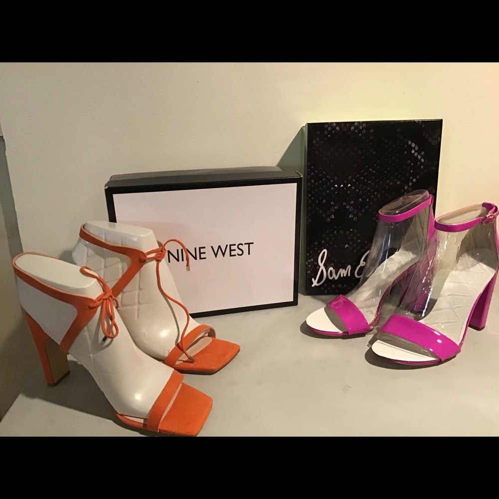 Nine West and Sam Edelman sandals